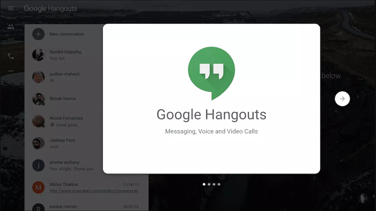 نسخه پرمیوم Google Hangouts
