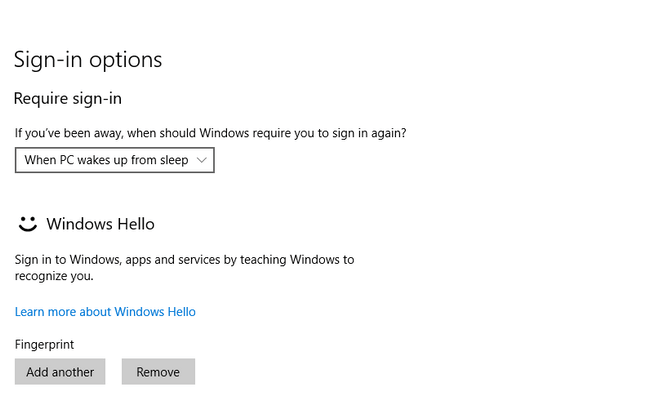 تنظیم Windows Hello