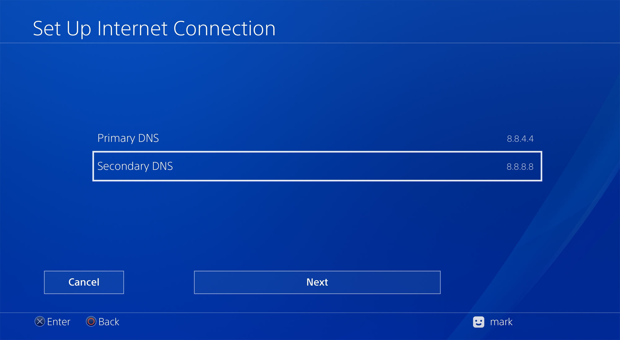 تنظیم DNS در PS4