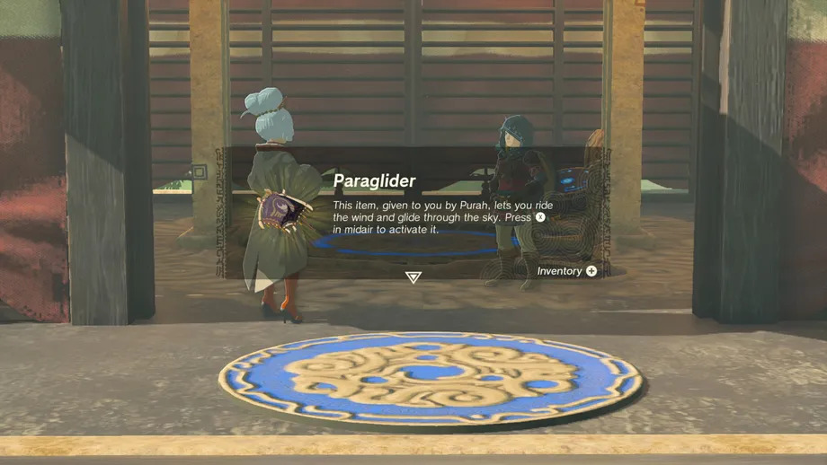 گرفتن پاراگلایدر در Legend of Zelda