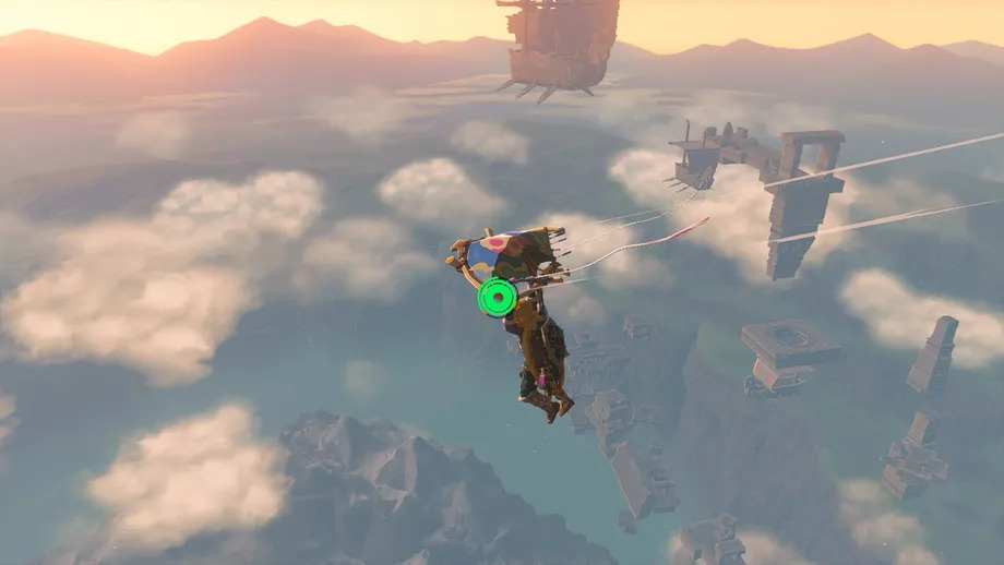 پرواز با پاراگلایدر در Legend of Zelda