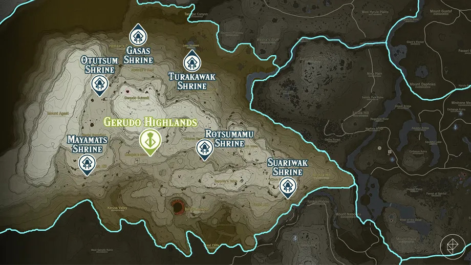 نقشه معبدهای Legend of Zelda