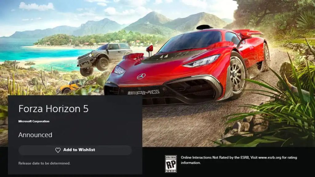 زمان انتشار Forza Horizon 5 برای PS5