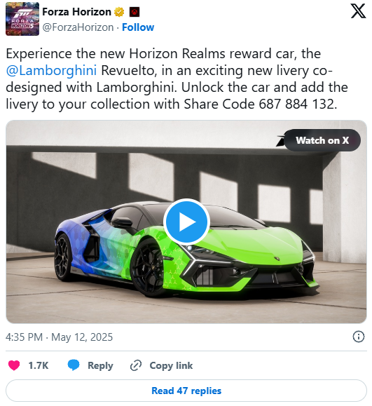 طرح بدنه Xbox و PlayStation برای Lamborghini Revuelto